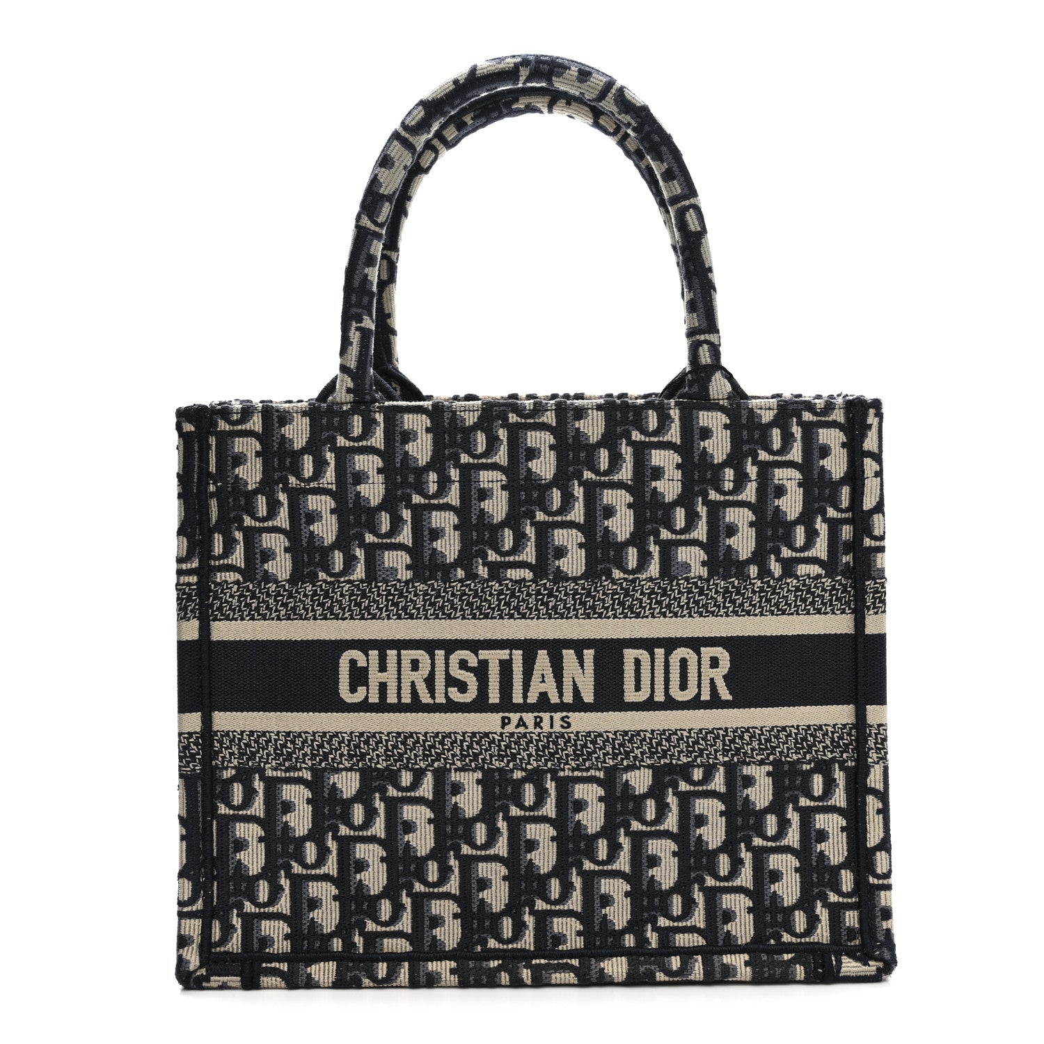 Christian Dior Oblique Small Book Tote Blue Multicolor 1863168