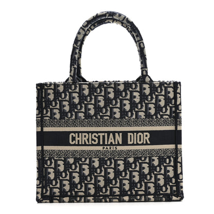 Christian Dior Oblique Small Book Tote Blue Multicolor 1 of 12