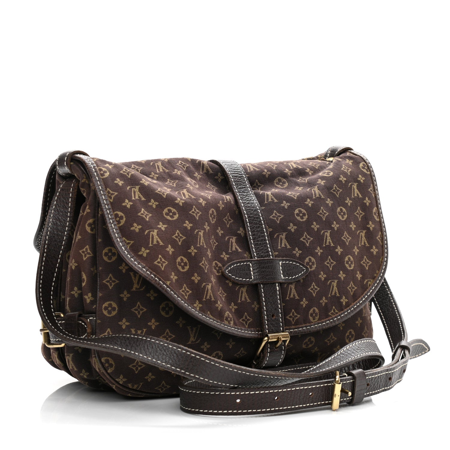 Louis Vuitton Monogram Mini Lin Saumur Ebene 3 of 10