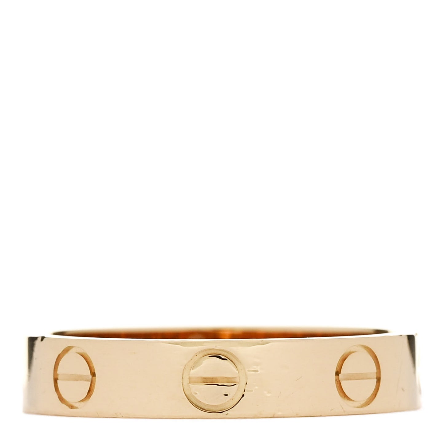 18K Yellow Gold 3.5mm LOVE Wedding Band Ring 51 5.75