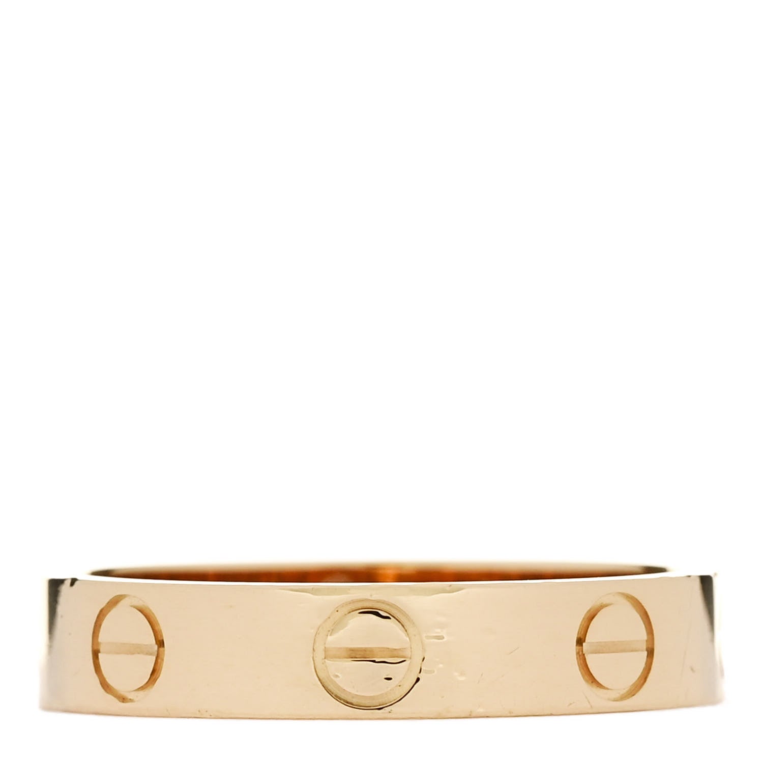 Cartier 18K Yellow Gold 3.5mm LOVE Wedding Band Ring 51 5.75 1 of 5