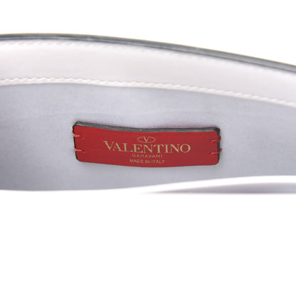 Valentino Garavani Calfskin Vlogo Envelope Clutch White 6 of 9