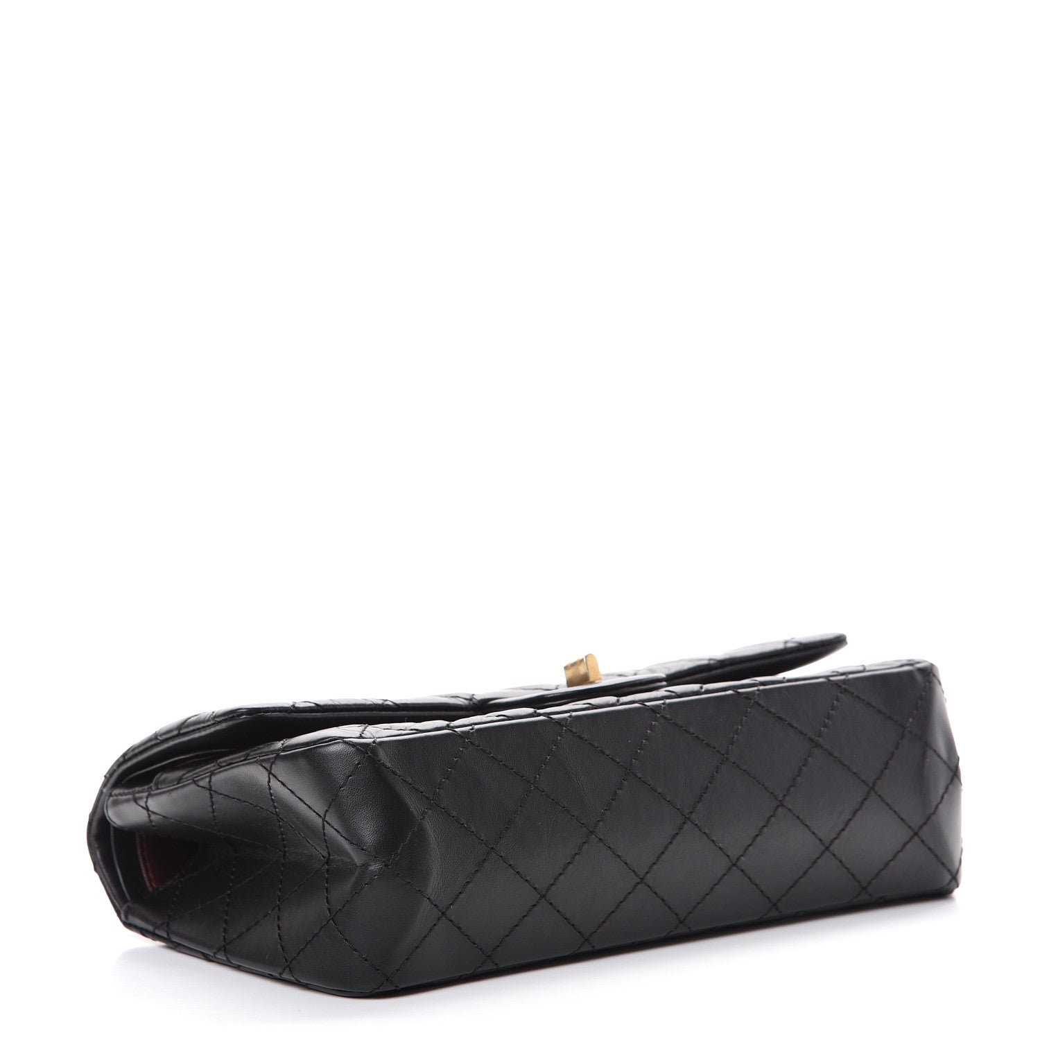 Chanel Aged Calfskin Quilted 2.55 Reissue 225 Flap Black 3 of 14