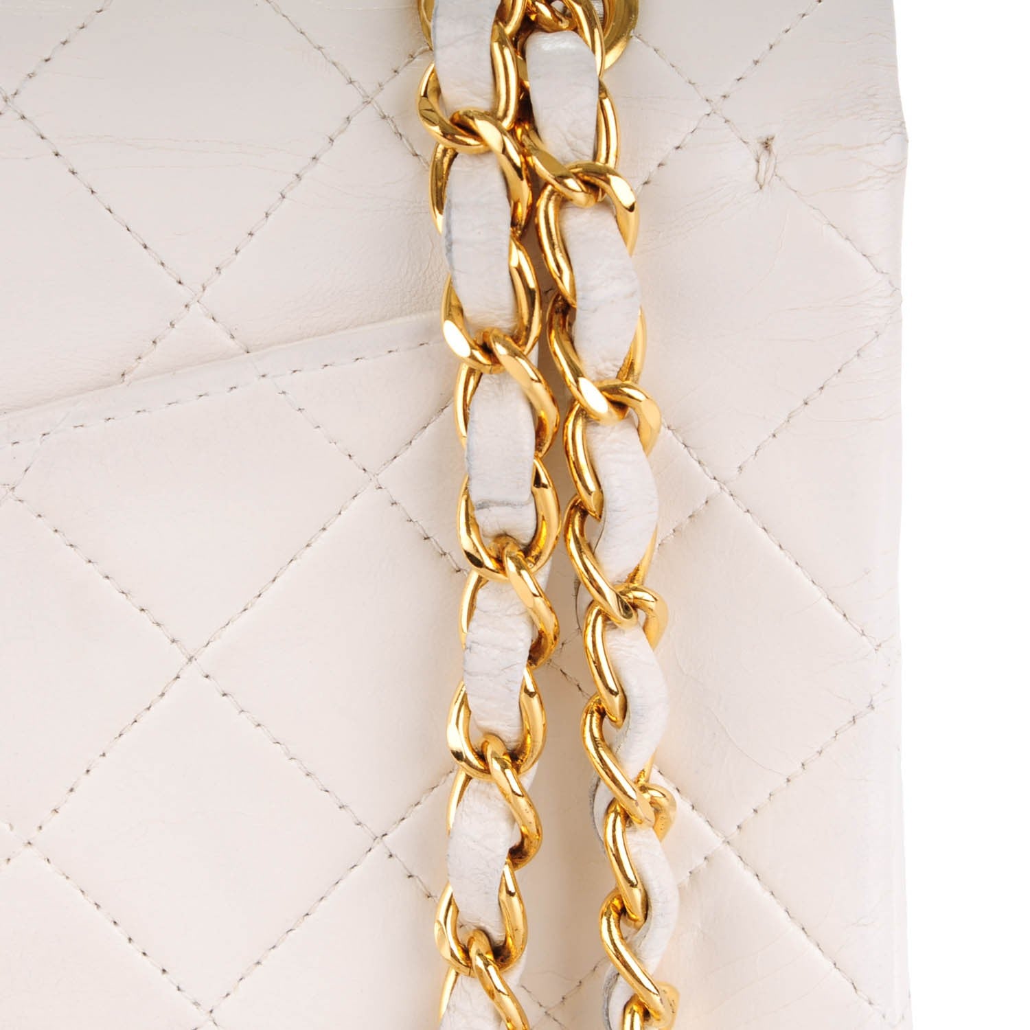 Chanel Lambskin Quilted Small Double Flap White 7 of 10