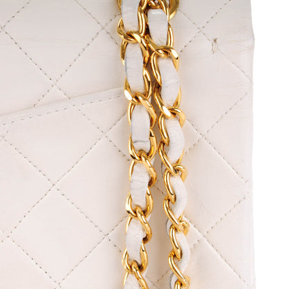 Chanel Lambskin Quilted Small Double Flap White 7 of 10
