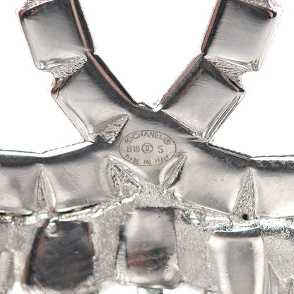 Chanel Crystal Fringe CC Brooch Silver 3 of 4