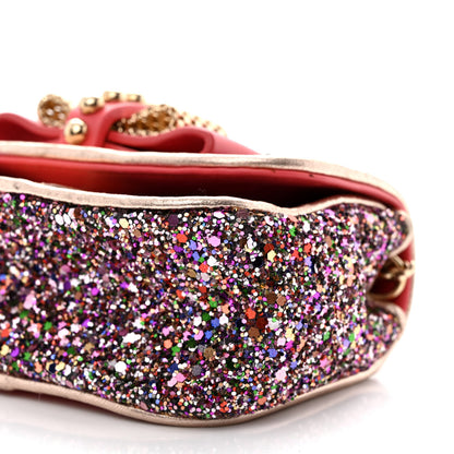 Christian Louboutin Glitter Calfskin Sweety Charity Crossbody Multicolor Pink 10 of 11