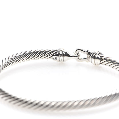David Yurman Sterling Silver 18K Yellow Gold 5mm Cable Classic Buckle Bracelet 4 of 4