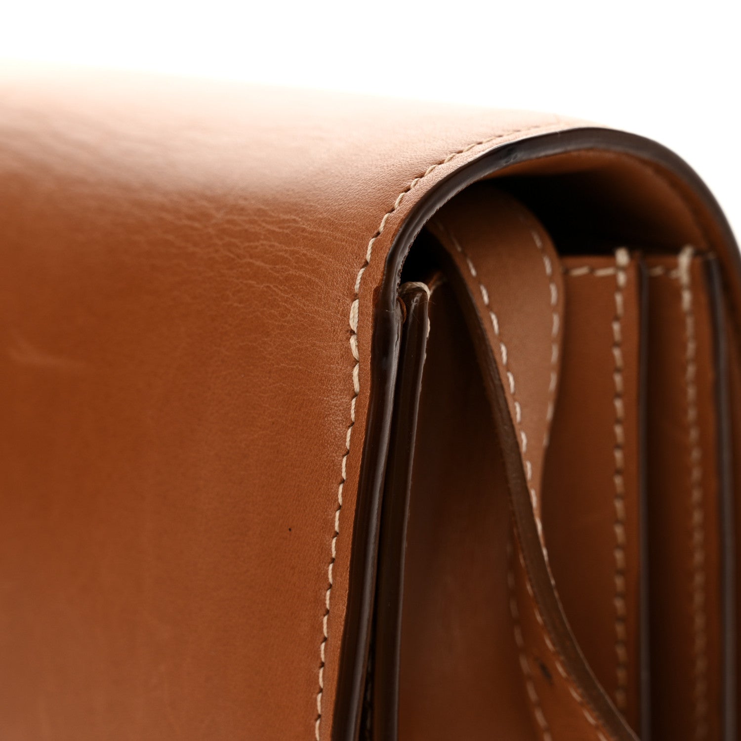 Celine Smooth Calfskin Medium Classic Box Flap Bag Camel 15 of 16