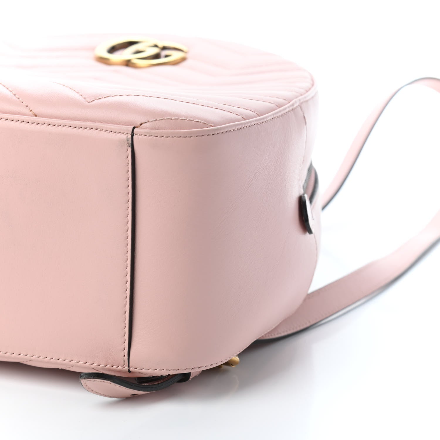 Gucci Calfskin Matelasse GG Marmont Dome Backpack Perfect Pink 10 of 11