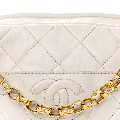 Chanel Lambskin Quilted Tassel Camera Case White 9 of 14