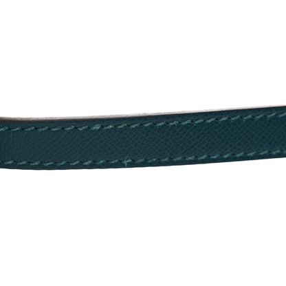 Hermes Madame Calfskin Verso Kelly Sellier 25 Vert Bosphore Sienne 11 of 12