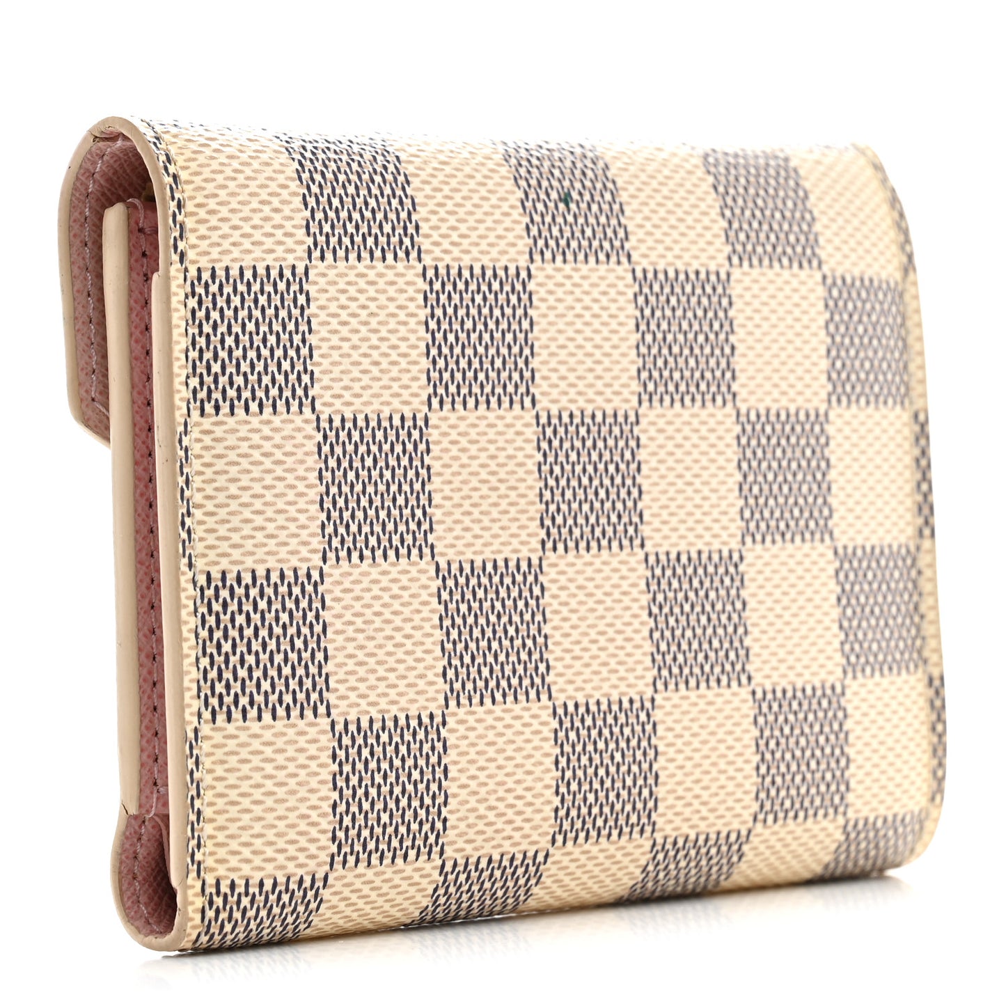 Damier Azur Victorine Wallet Rose Ballerine