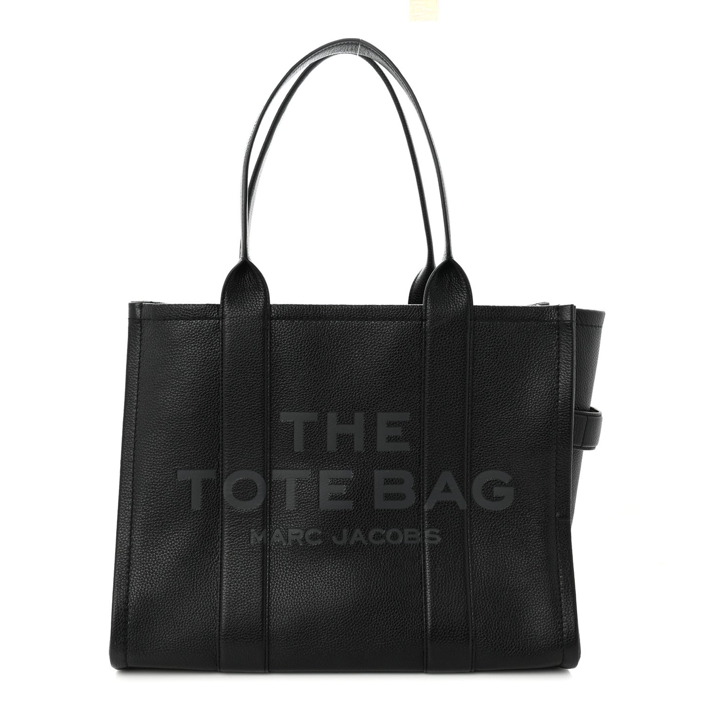 Grained Calfskin Large The Tote Bag Black