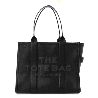 Marc Jacobs Grained Calfskin Large The Tote Bag Black 1 of 10
