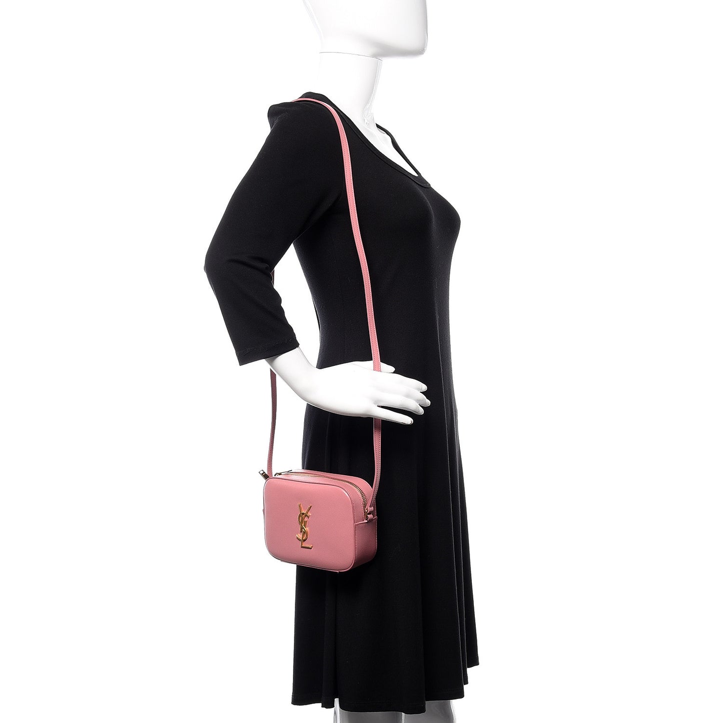 Grain De Poudre Small Classic Monogram Camera Bag Old Rose