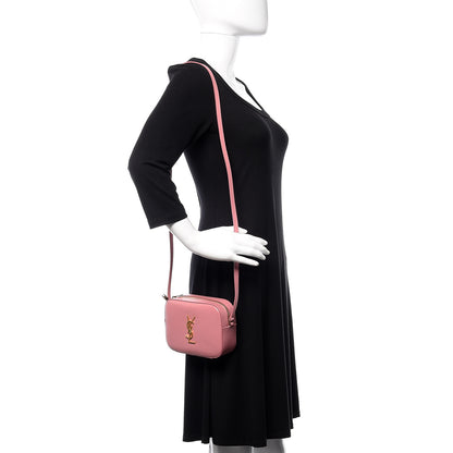 Saint Laurent Grain De Poudre Small Classic Monogram Camera Bag Old Rose 2 of 9