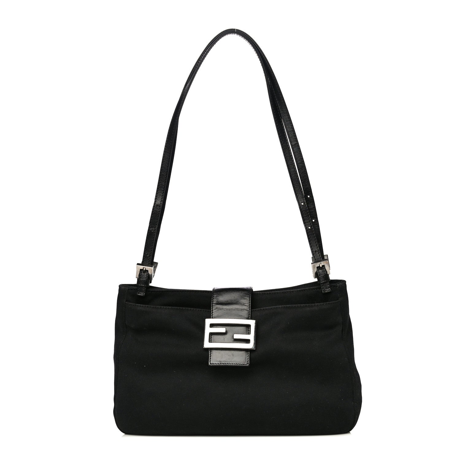 Fendi Neoprene Shoulder Bag Black 1 of 15