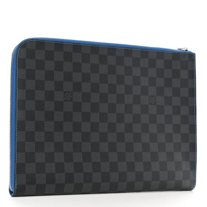 Louis Vuitton Damier Graphite Pochette Jour GM Bleu 3 of 9