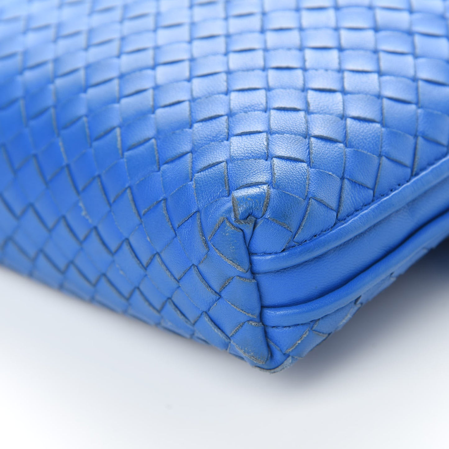 Nappa Intrecciato Nodini Bag Signal Blue