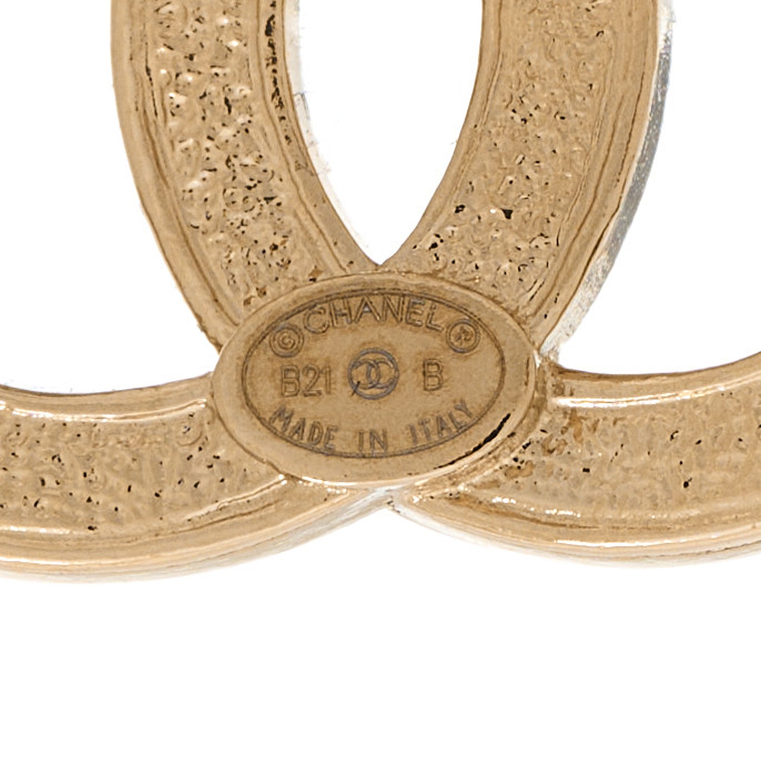 Chanel Crystal Large CC Earrings Gold 4 of 5