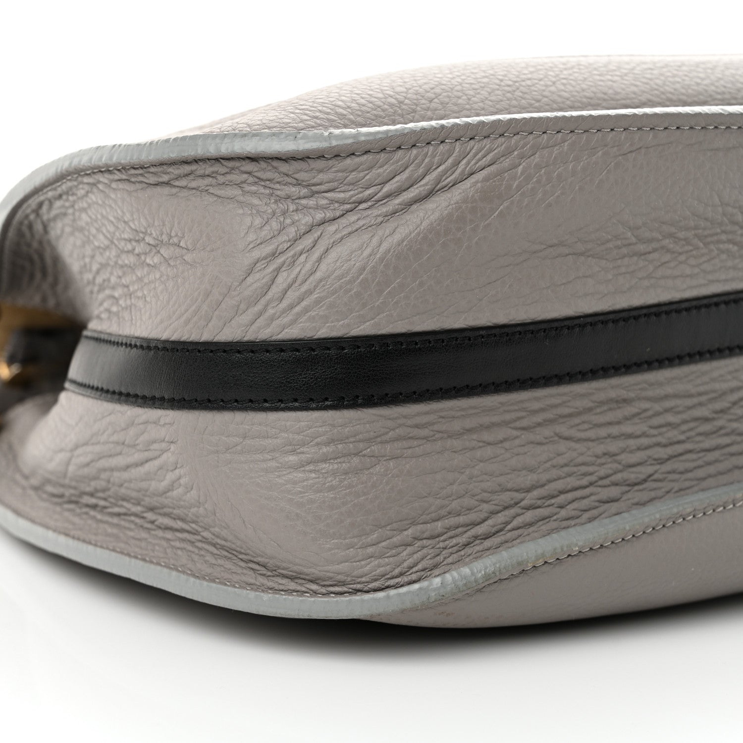 Chloe Grained Calfskin Small Hayley Hobo Cashmere Grey 8 of 12