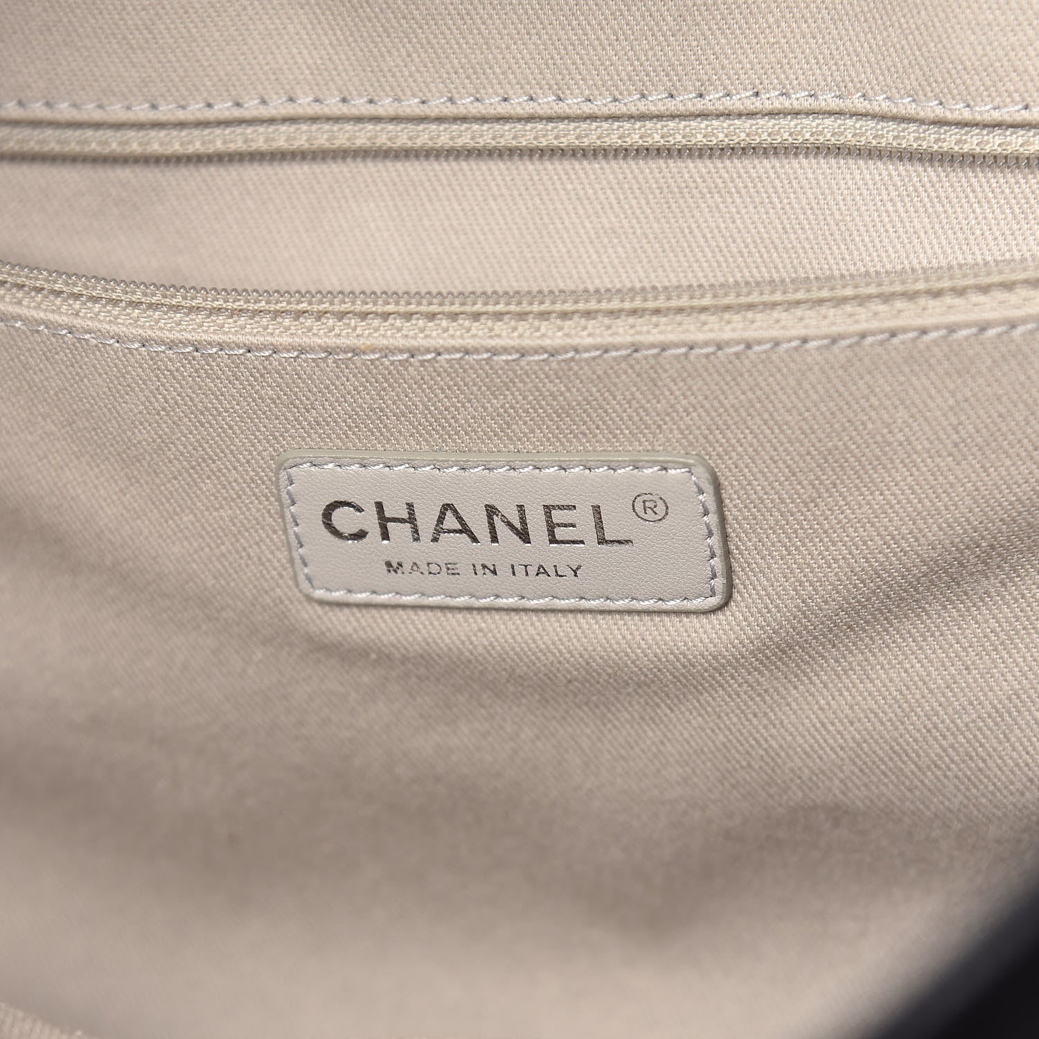 Chanel Glazed Calfskin Large Deauville Tote Black 8 of 14