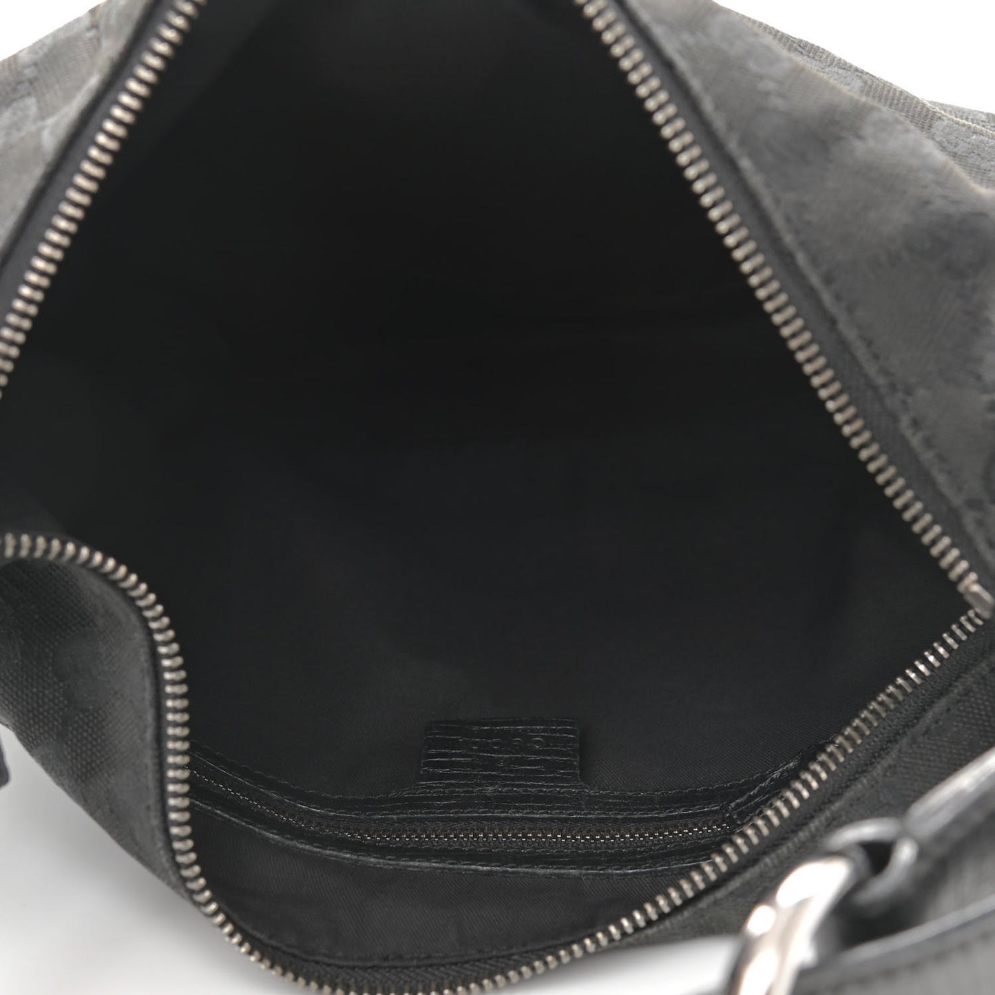 Monogram Medium Horsebit Chain Hobo Black