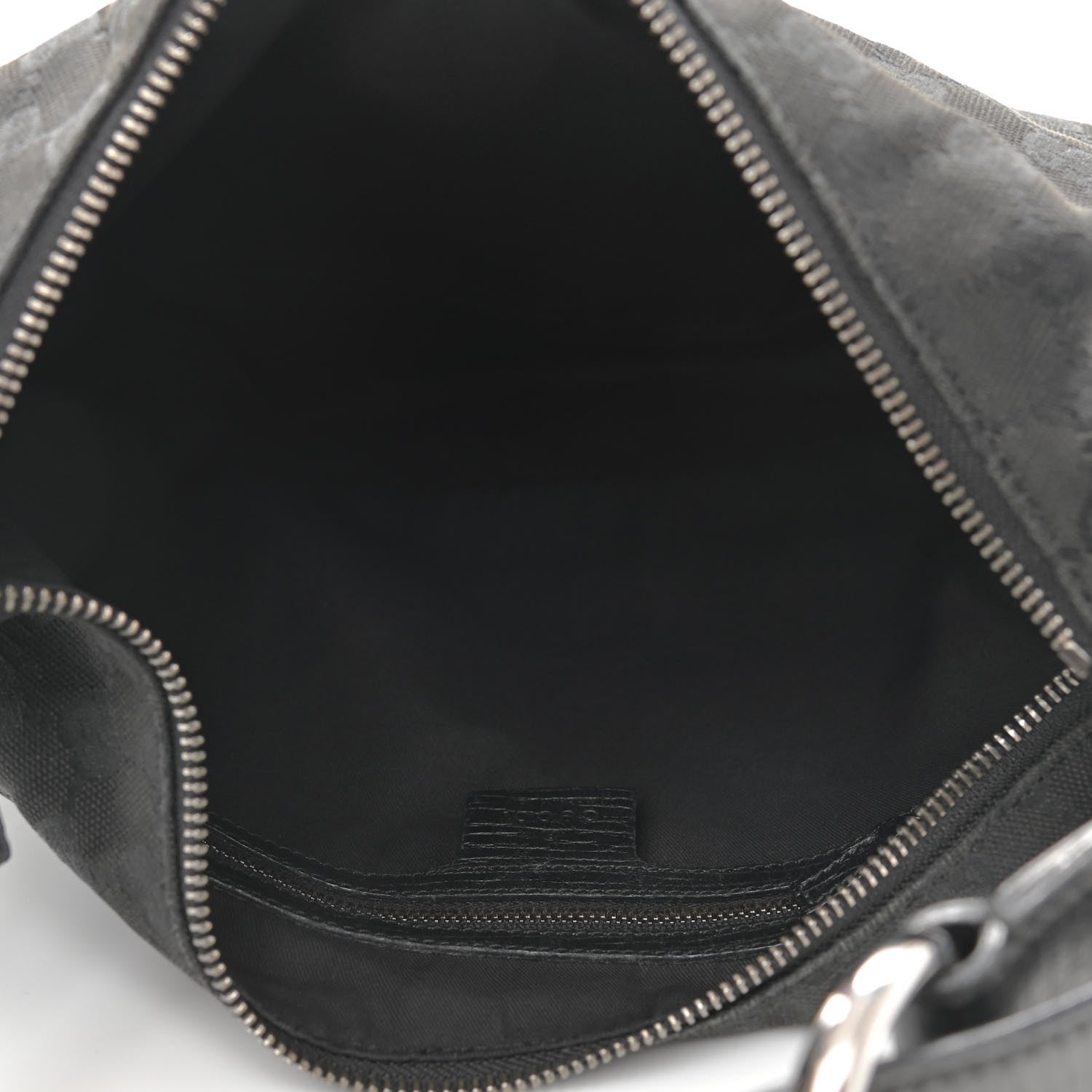 Gucci Monogram Medium Horsebit Chain Hobo Black 4 of 10