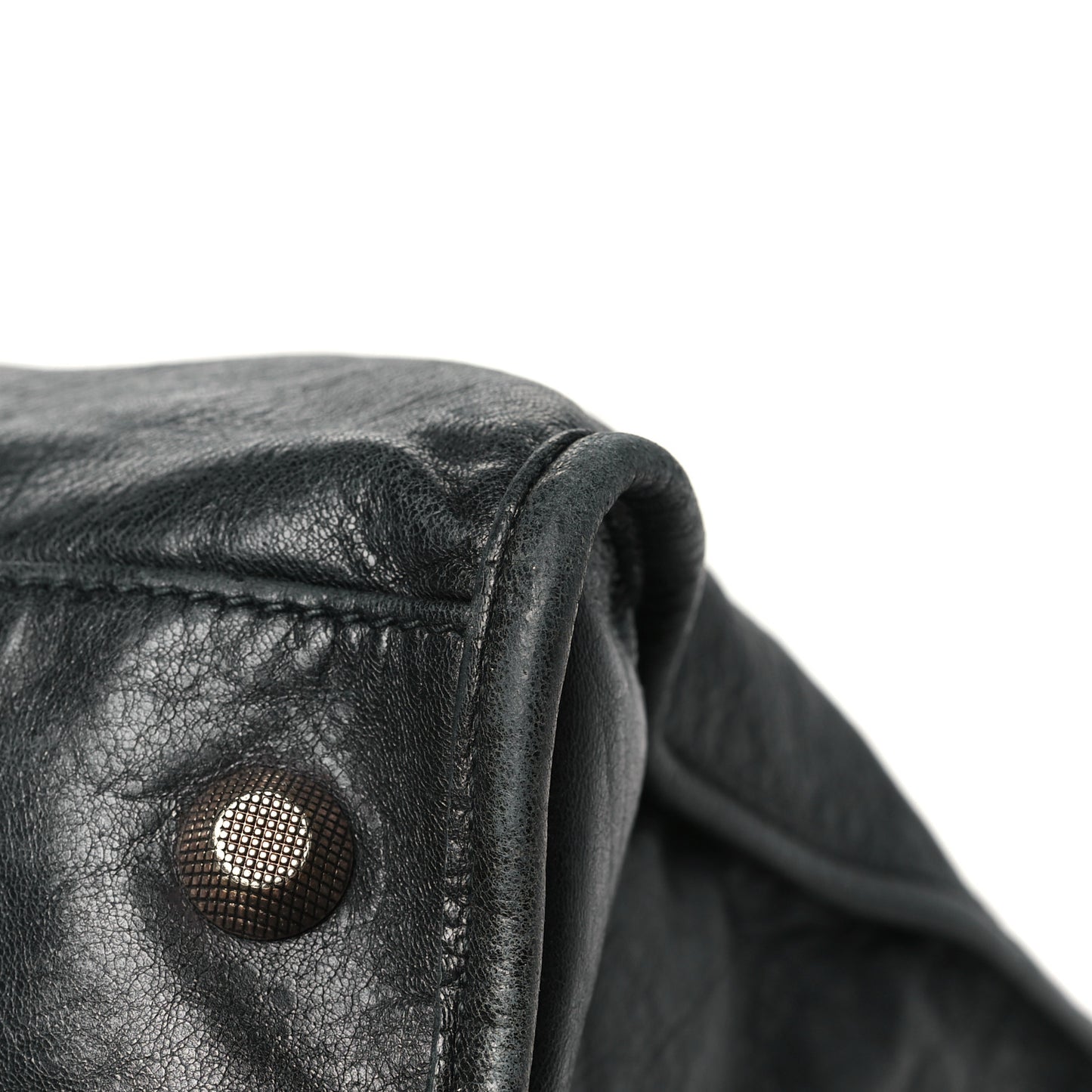 Agneau Giant 12 Rose Gold Hardware Weekender Black