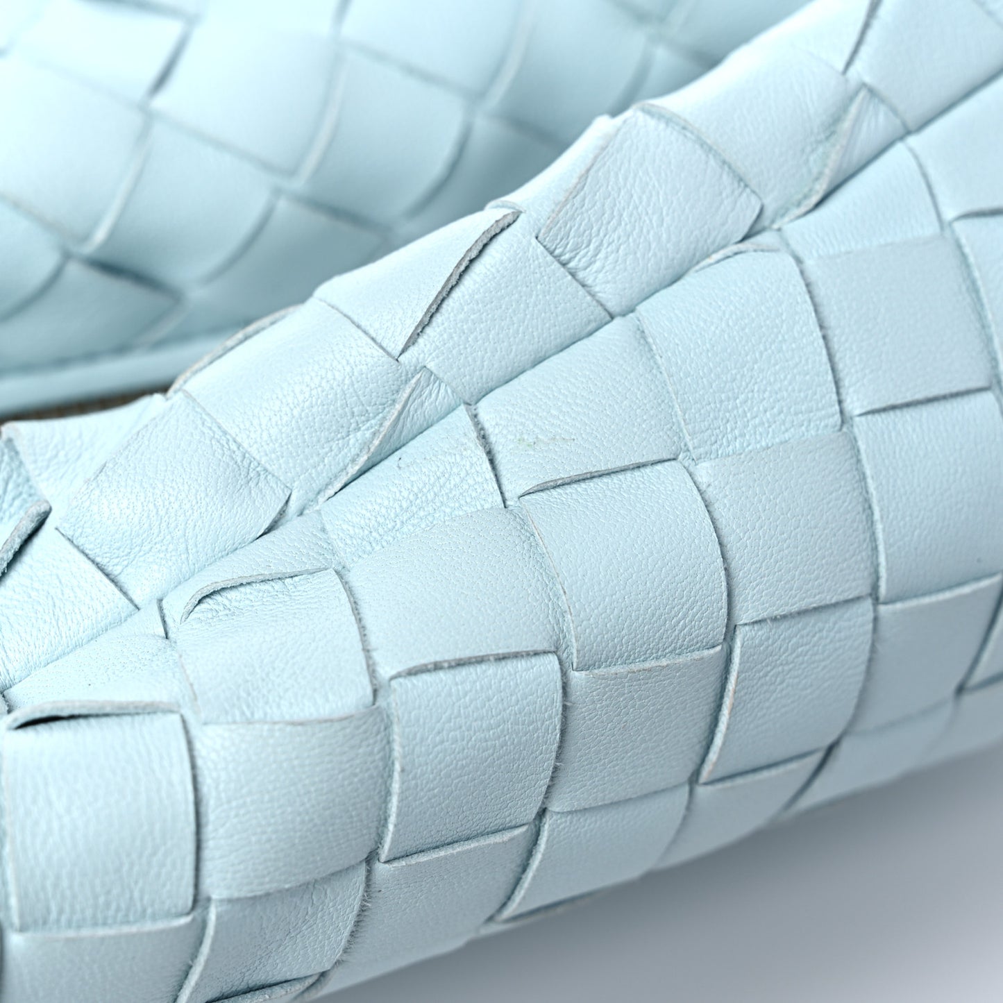 Nappa Intrecciato Teen Jodie Hobo Teal Washed