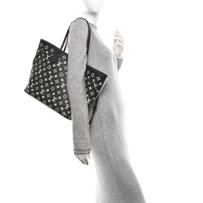 Louis Vuitton Empreinte Spring In The City Neverfull MM Black White Pink 2 of 10