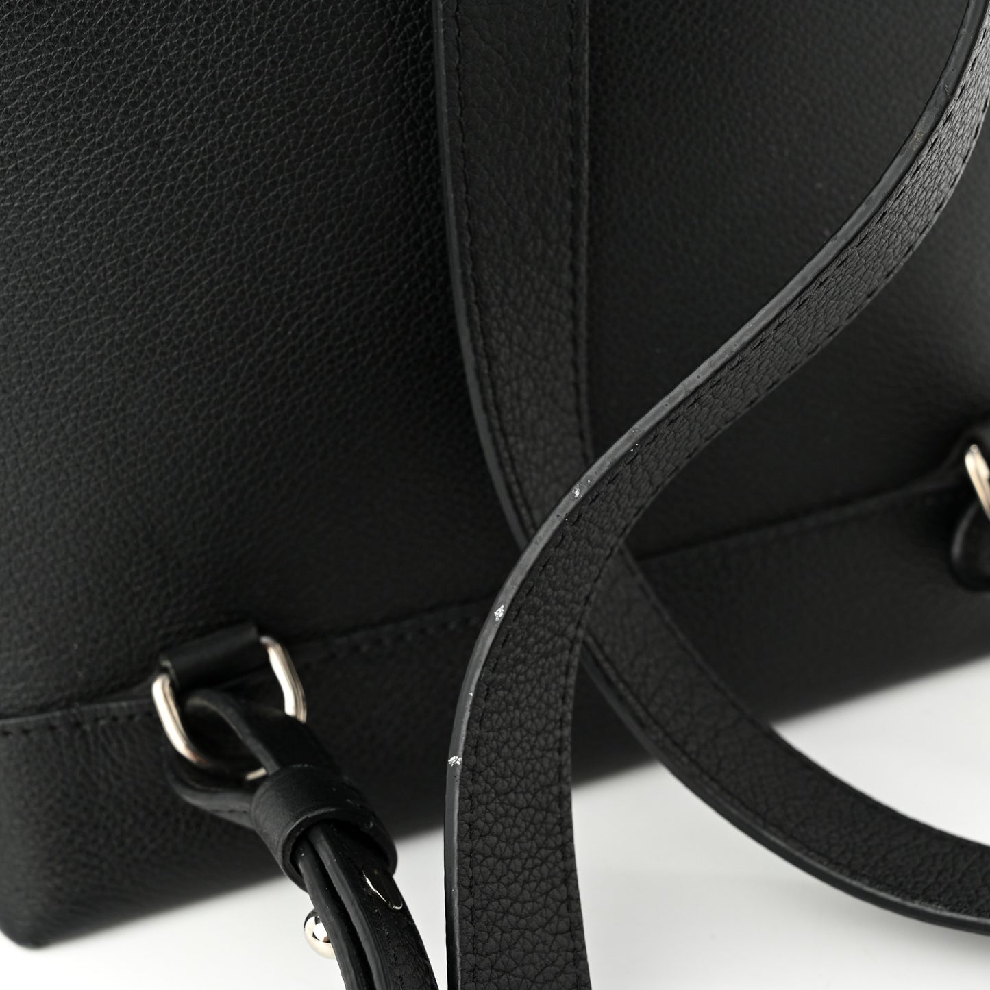 Calfskin Lockme Backpack Black