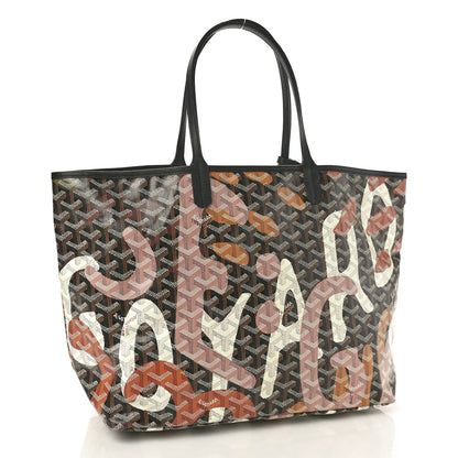 Goyard Goyardine Saint Louis Lettres Camouflage PM Black Pink Multicolor 4 of 11