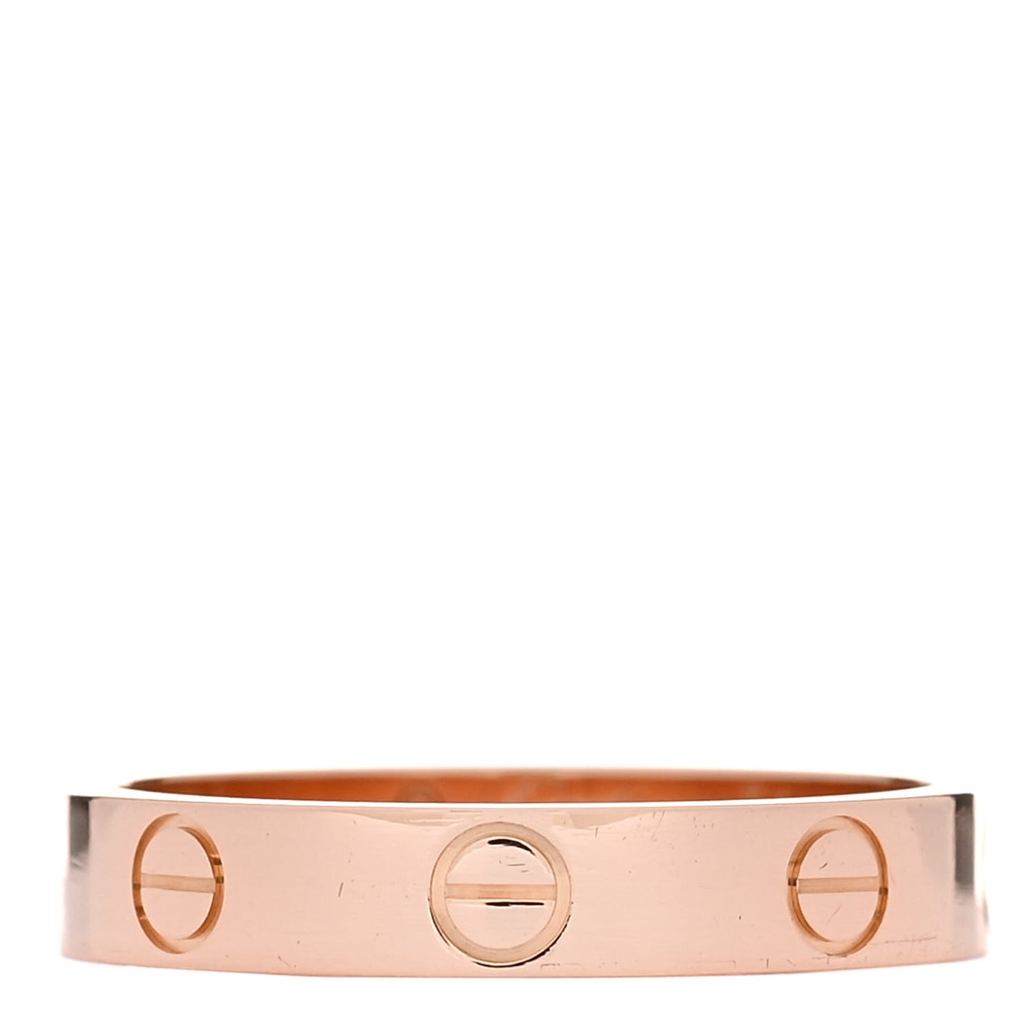 18K Pink Gold 3.5mm LOVE Wedding Band Ring 54 6.75