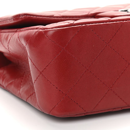 Chanel Lambskin Quilted Mini Rectangular Flap Dark Red 8 of 9
