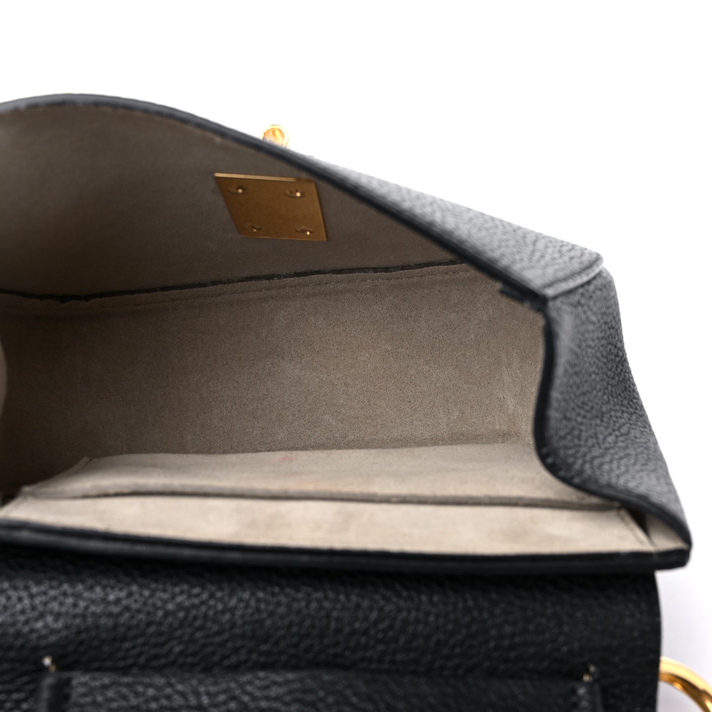 Grained Lambskin Drew Shoulder Bag Black