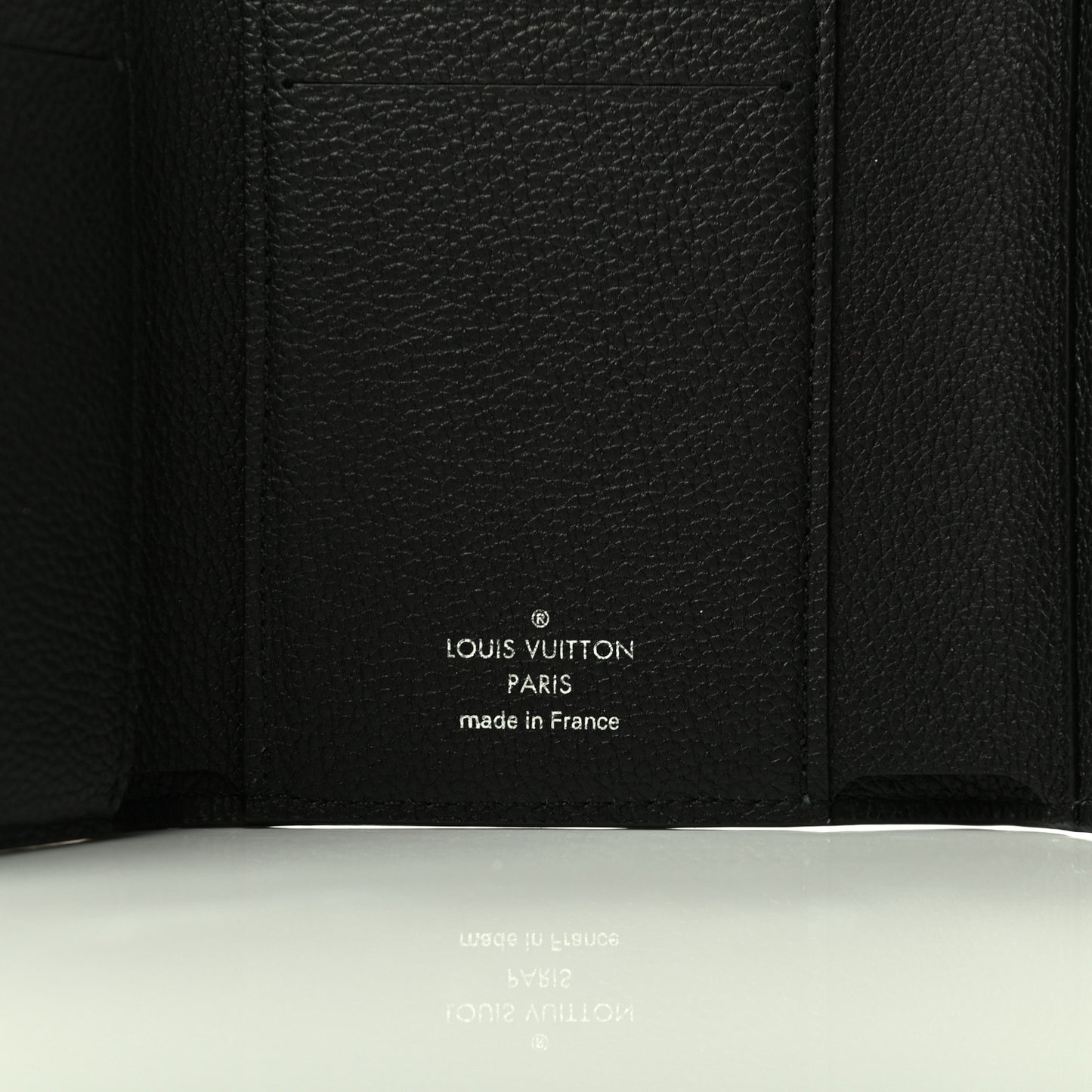 Soft Calfskin My Lockme Compact Wallet Black