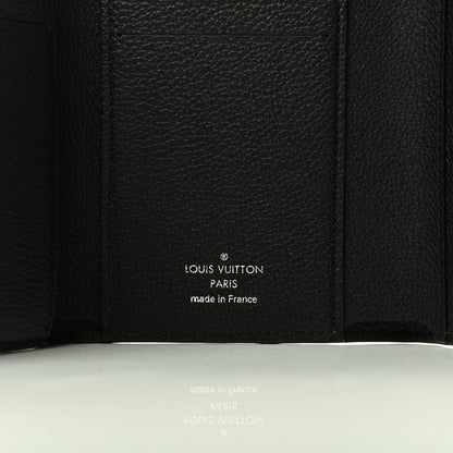 Louis Vuitton Soft Calfskin My Lockme Compact Wallet Black 5 of 8