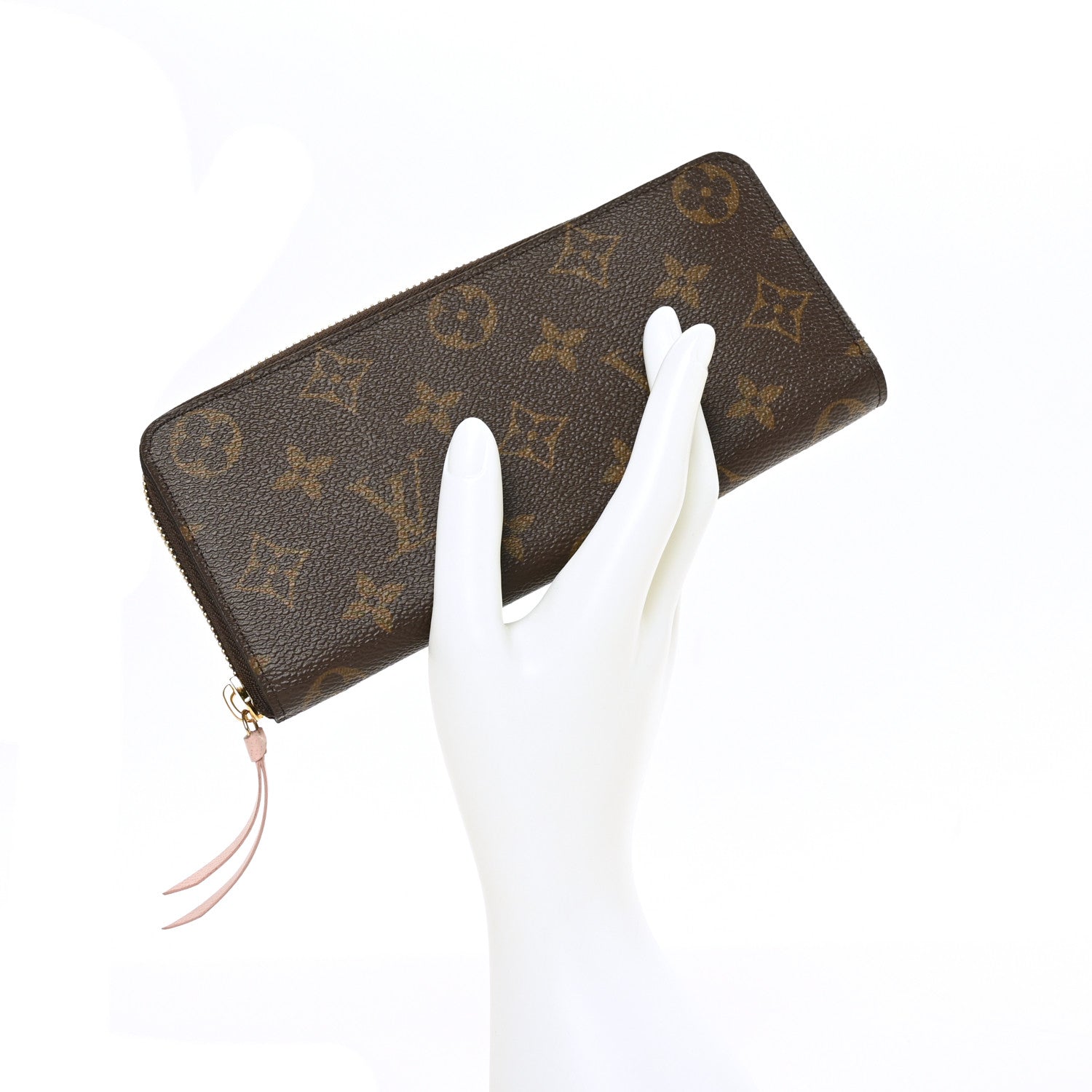 Louis Vuitton Monogram Clemence Wallet Rose Ballerine 2 of 6