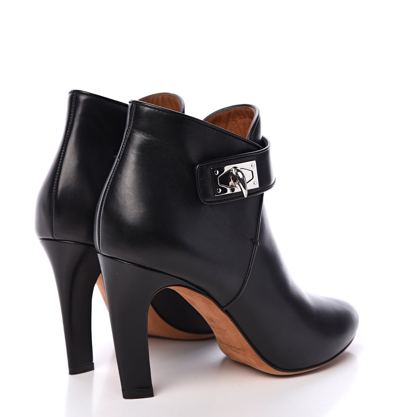 Calfskin Shark Ankle Boot 38 Black