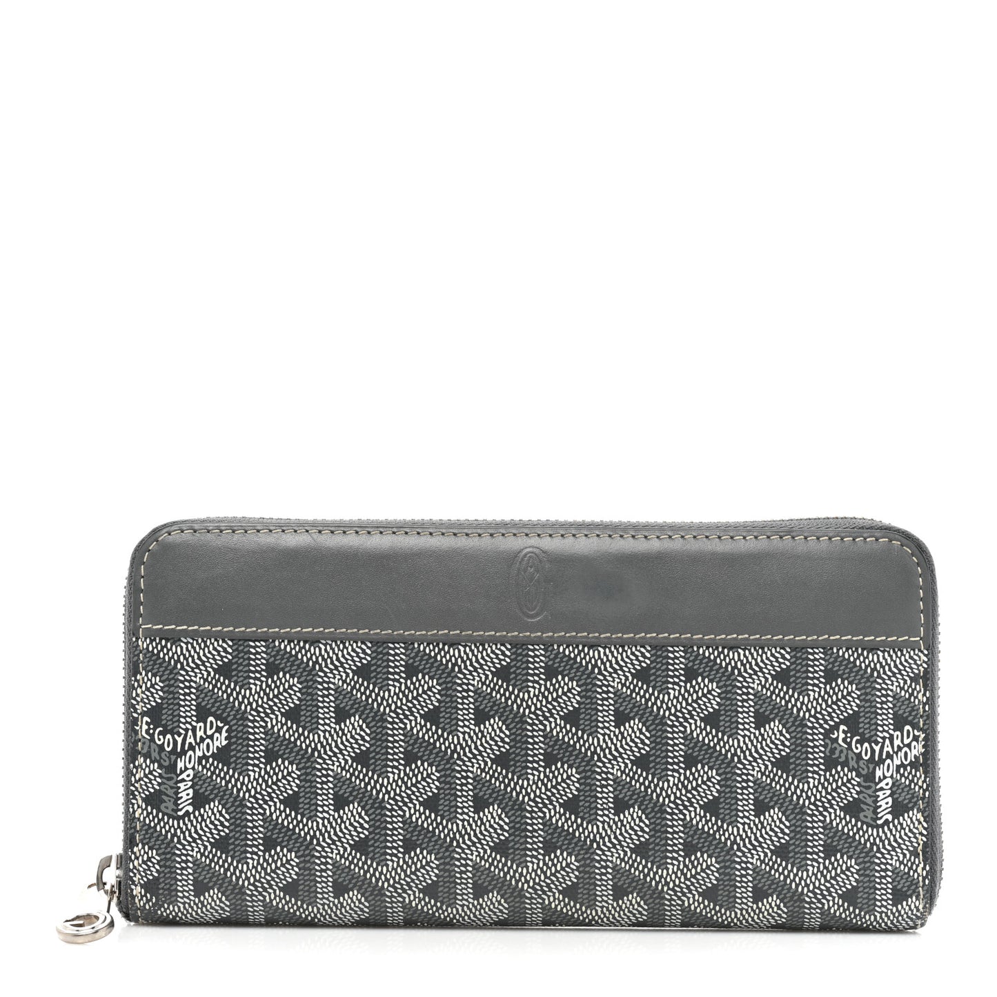 Goyardine Matignon Zip Around GM Wallet Grey