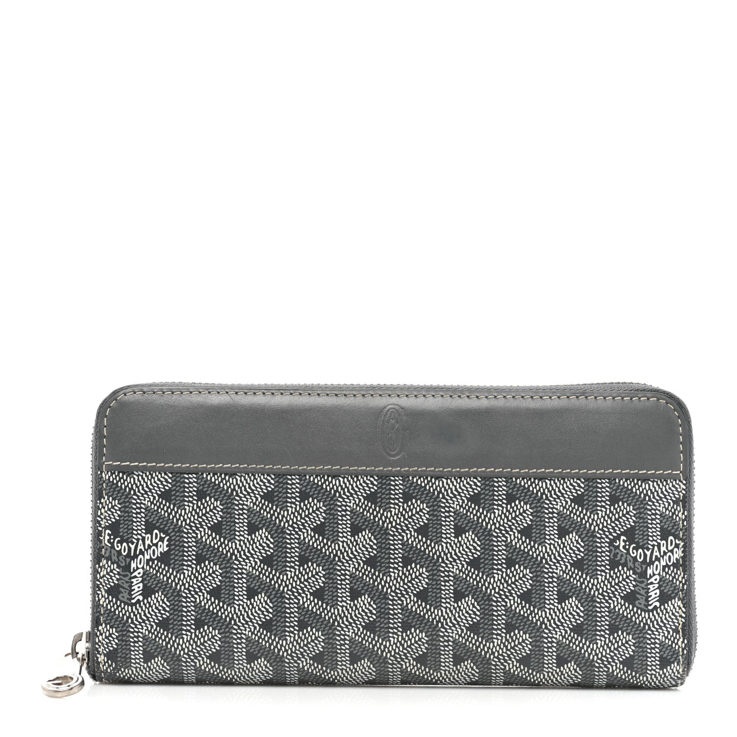 Goyard Goyardine Matignon Zip Around GM Wallet Grey 1 of 20