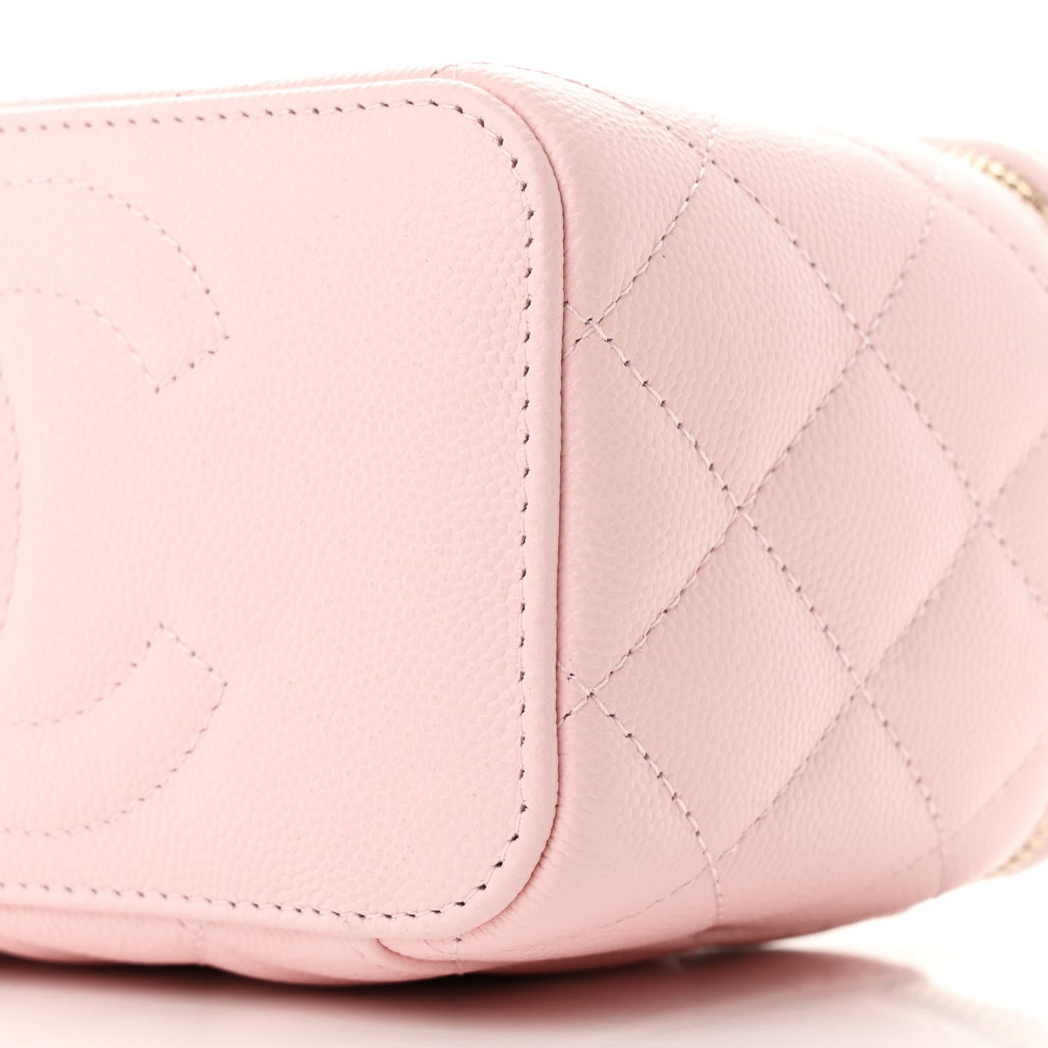 Chanel Caviar Quilted Small Vanity Case With Chain Light Pink 10 of 10