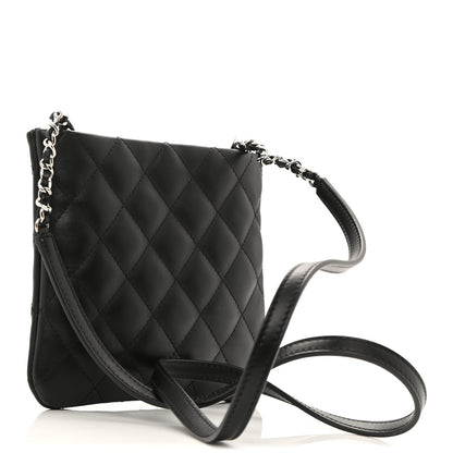 Chanel Lambskin Quilted Uniform Crossbody Bag Black 3 of 11