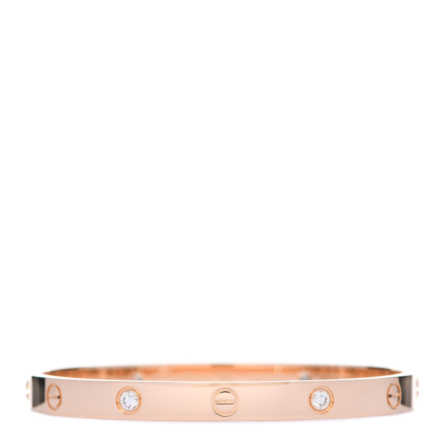 18K Pink Gold 4 Diamond LOVE Bracelet 18