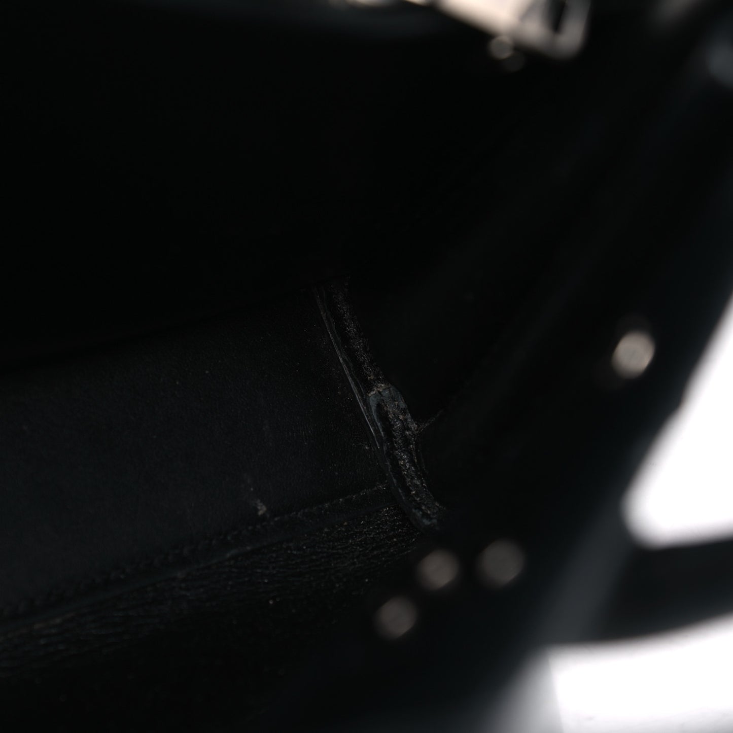 Grained Calfskin Small Sac De Jour Black