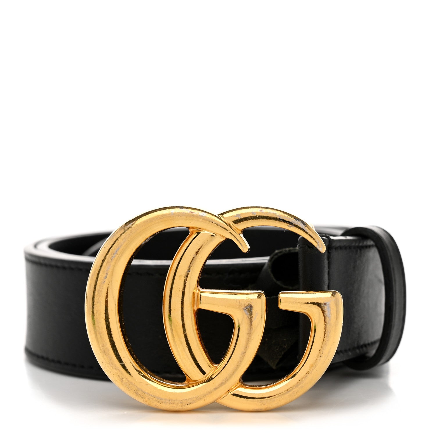 Gucci Plutone Calfskin Double G 30mm Belt 70 28 Black 1 of 7