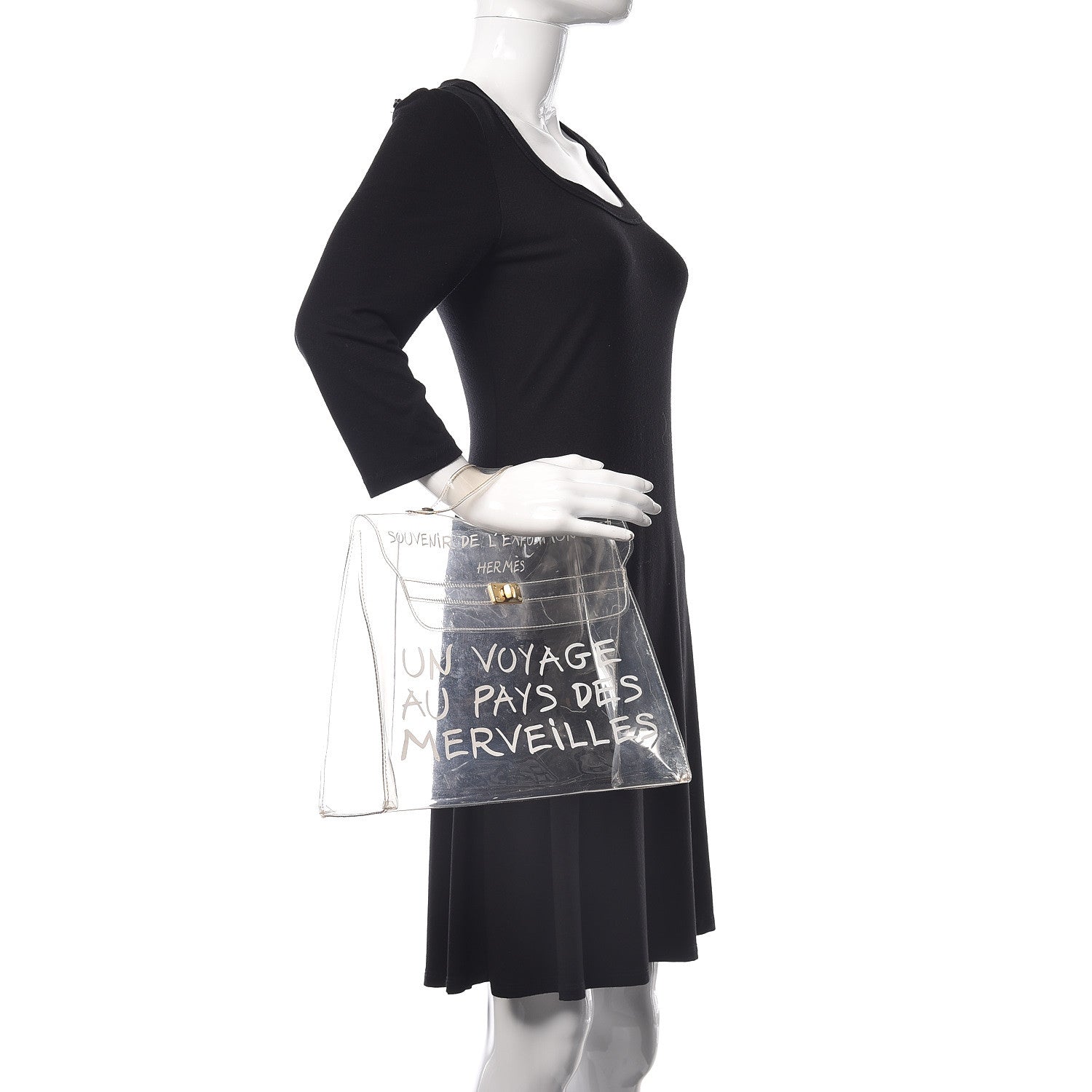 Hermes Vinyl Souvenir De L'Exposition Kelly Transparent 2 of 21