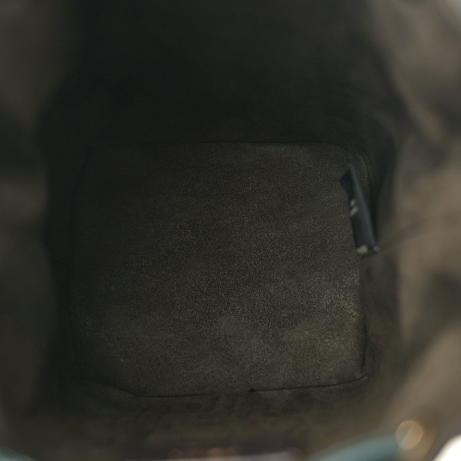 Fendi Chenille Vitello F is Fendi Micro FF Mini Mon Tresor Bucket Bag Verde Inglese 5 of 11